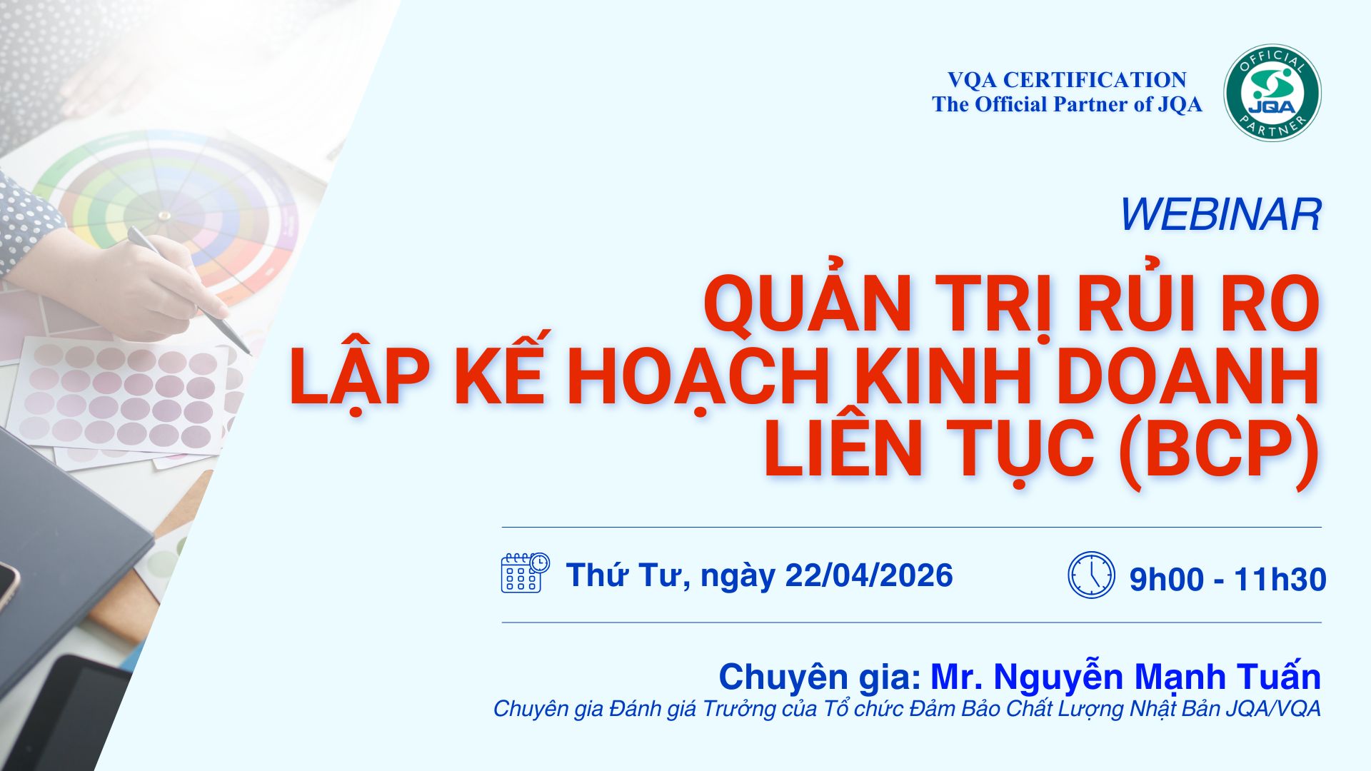 [Webinar] Quản trị rủi ro & BCP: Mối quan tâm mới của nhiều doanh nghiệp